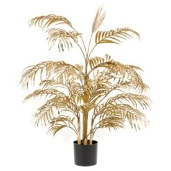 Emerald Palmier Areca Artificiel 105 Cm Doré