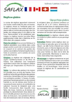 Kit De Culture - Réglisse Glabre - 30 Graines - Glycyrrhiza Glabra -VIDA Plantes Magasin 64064109ee4422.78800573