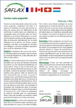 Kit De Culture - Cactus Nain Argentin - 40 Graines - Rebutia / Mix 11 Kit De Culture - Cactus Nain Argentin - 40 Graines - Rebutia / Mix -VIDA Plantes Magasin 6406411347abb3.06145492