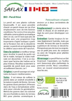 Kit De Culture - Bio - Persil Frisé - 800 Graines - Petroselinum Crispum -VIDA Plantes Magasin 640641ae9f4778.02590028