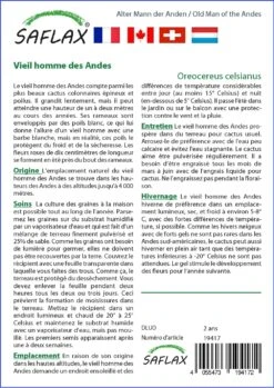 Kit De Culture - Vieil Homme Des Andes - 40 Graines - Oreocereus Celsianus 11 Kit De Culture - Vieil Homme Des Andes - 40 Graines - Oreocereus Celsianus -VIDA Plantes Magasin 64064213301845.95828863