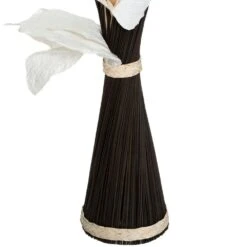 ATMOSPHERA Fagot De Fleurs Et Tiges Séchées Blanc Et Noir D. 36 X H. 100 Cm -VIDA Plantes Magasin 64821bbb535164.87538122