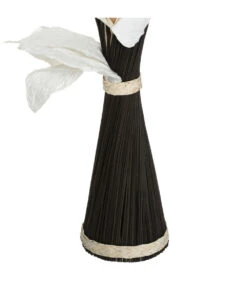 ATMOSPHERA Fagot De Fleurs Et Tiges Séchées Blanc Et Noir D. 36 X H. 100 Cm -VIDA Plantes Magasin 64821bbb56ae32.08952983