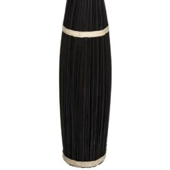 ATMOSPHERA Fagot De Fleurs Et Tiges Séchées Blanc Et Noir D. 40 X H. 150 Cm -VIDA Plantes Magasin 648229d61a4317.28855652