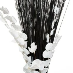 ATMOSPHERA Fagot De Fleurs Et Tiges Séchées Blanc Et Noir D. 40 X H. 150 Cm -VIDA Plantes Magasin 648229d63507f2.00401655