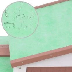 VIDAXL Clapier Large D'extérieur Marron Et Blanc 145x45x85 Cm Bois -VIDA Plantes Magasin 64996c4a28ceb2.72286596