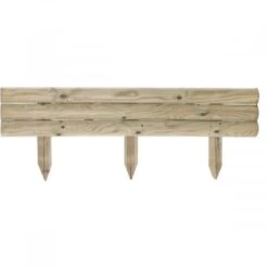 Bordure Droite - Retenue De Terre Traverse En Bois - 110xH.40 Cm