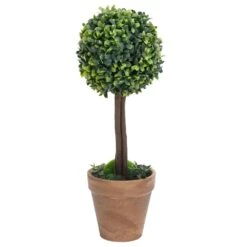 VIDAXL Plantes De Buis Artificiel 2 Pcs Avec Pots Boule Vert 56 Cm -VIDA Plantes Magasin b67dd0be05d228be